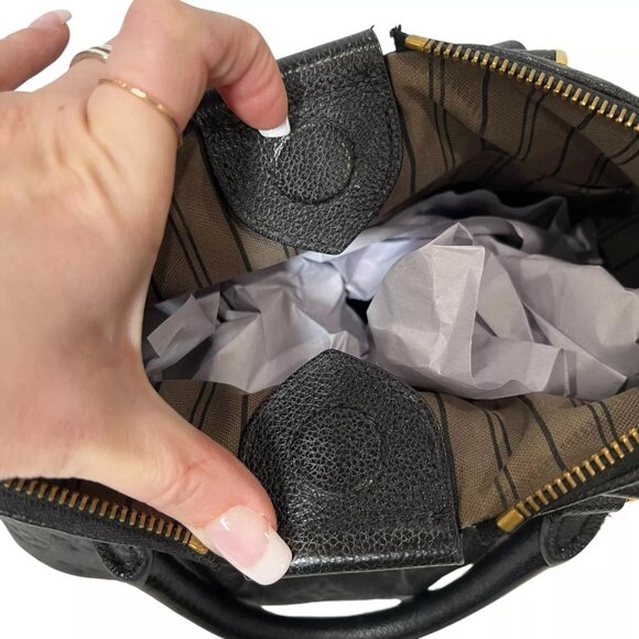 $2800 LOUIS VUITTON Black Monogram Empreinte Mazarine PM 2016 France AS IS - Picture 4 of 16